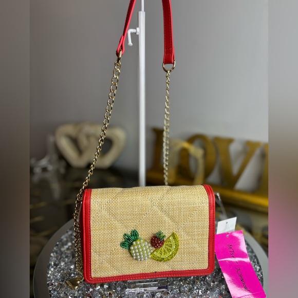 Betsey Johnson Fresh N Fruity Wallet On A Chain NWT - Picture 1 of 16